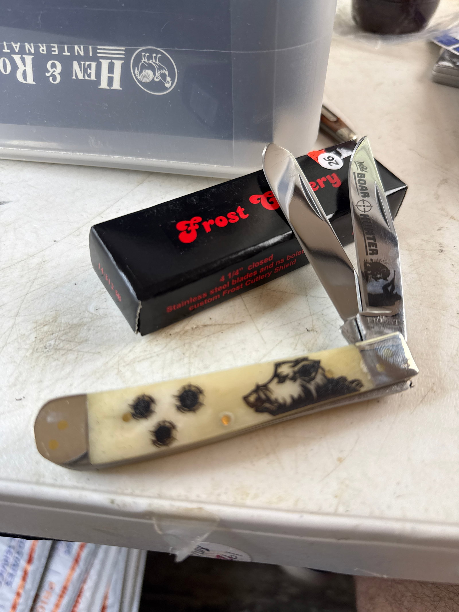 Frost cutlery wildlife hunting trapper hog: Frost trapper new in box