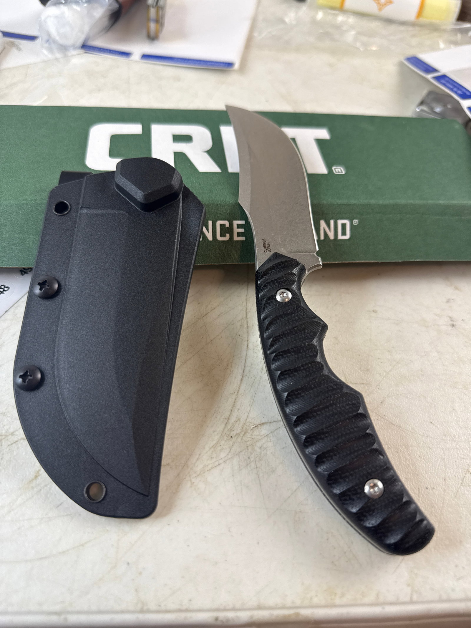CRKT Burrower Fixed Blade Knife (model 3610) designed by Kaila Cumings.: New in box