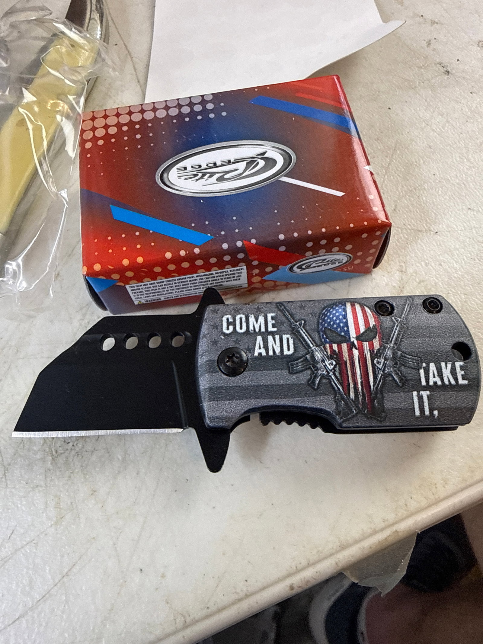 Rite edge money clip flipper knife: New in box