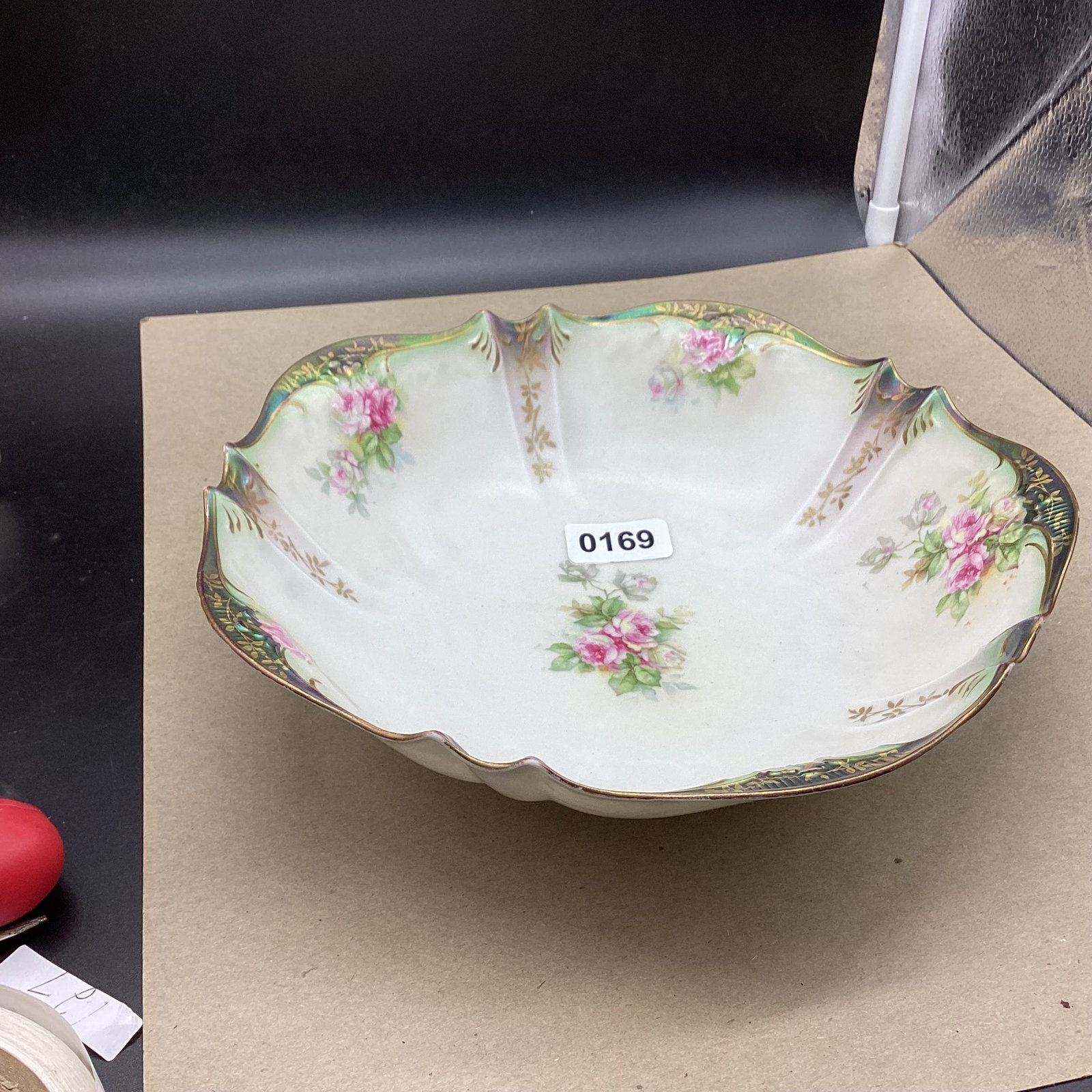 HAND PAINTED PORCELIAN R.S. PRUSSIA BOWL (1 of 2)