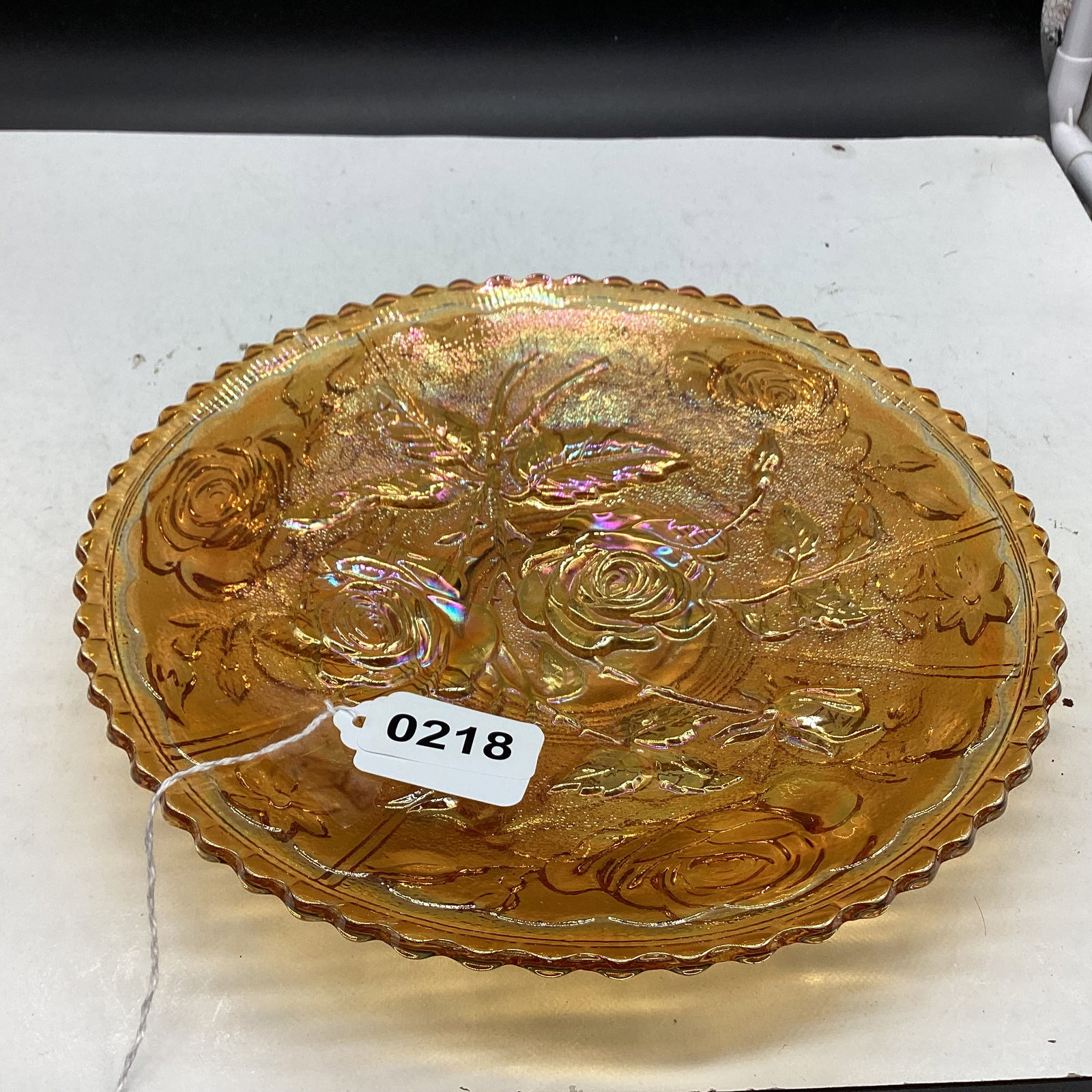 IMPERIAL OPEN ROSE PATTERN CARNNVAL PLATE