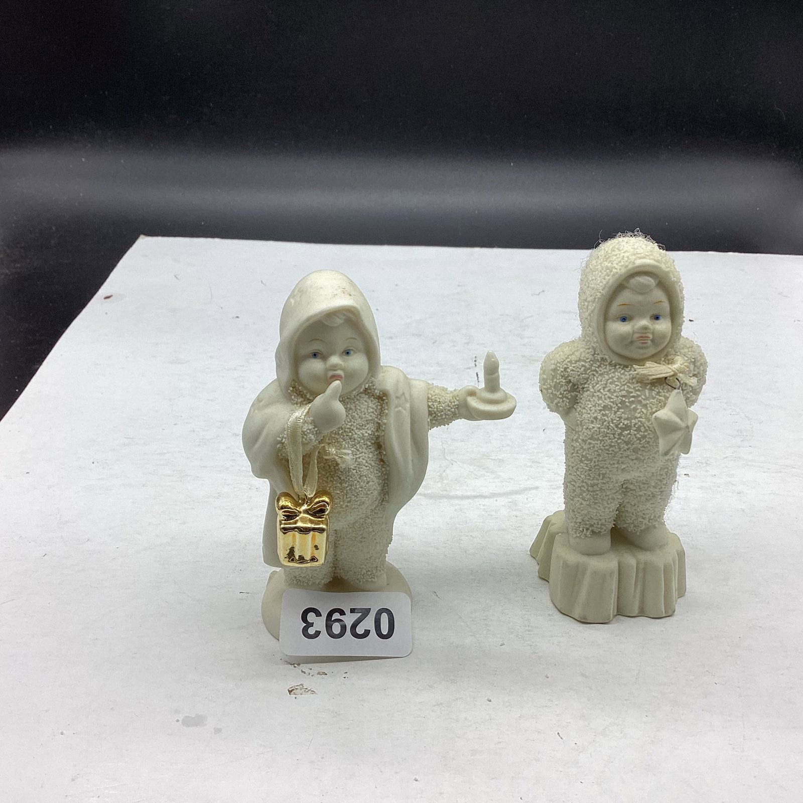 2 DEPARTMENT 56 SNOW BABIES: GOOD SHAPE
