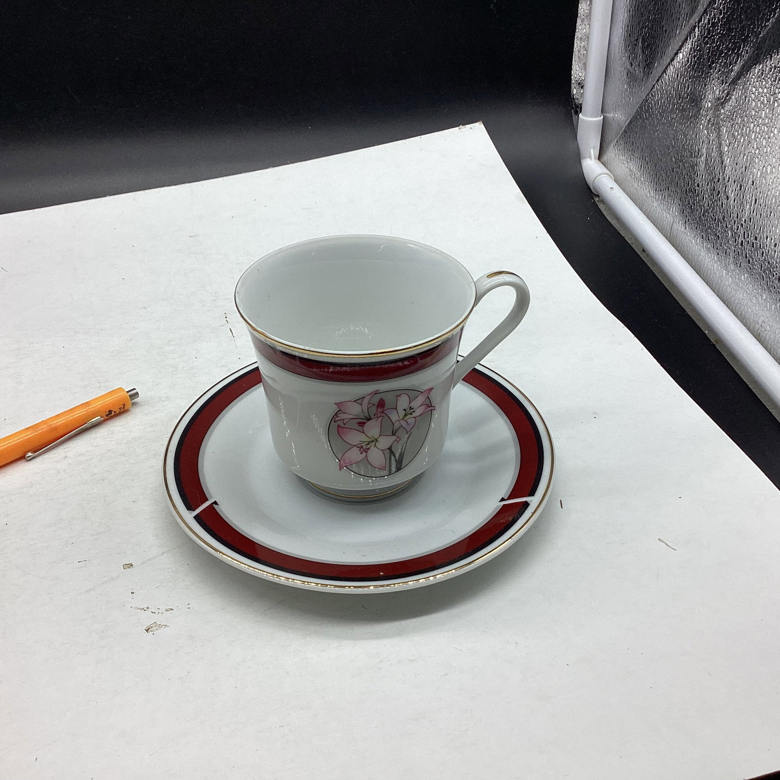 PORCELIAN CUP & SAUCER JAPAN: GOOD SHAPE