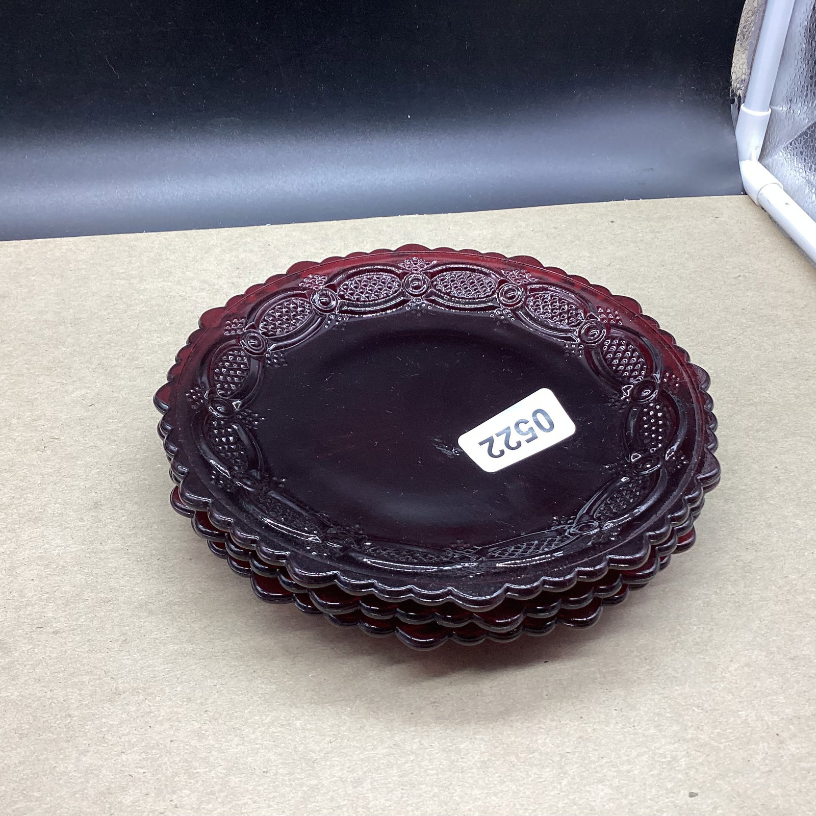 3 AVON CAPE COD SALAD PLATES: 7 1/2" WIDE GOOD SHAPE