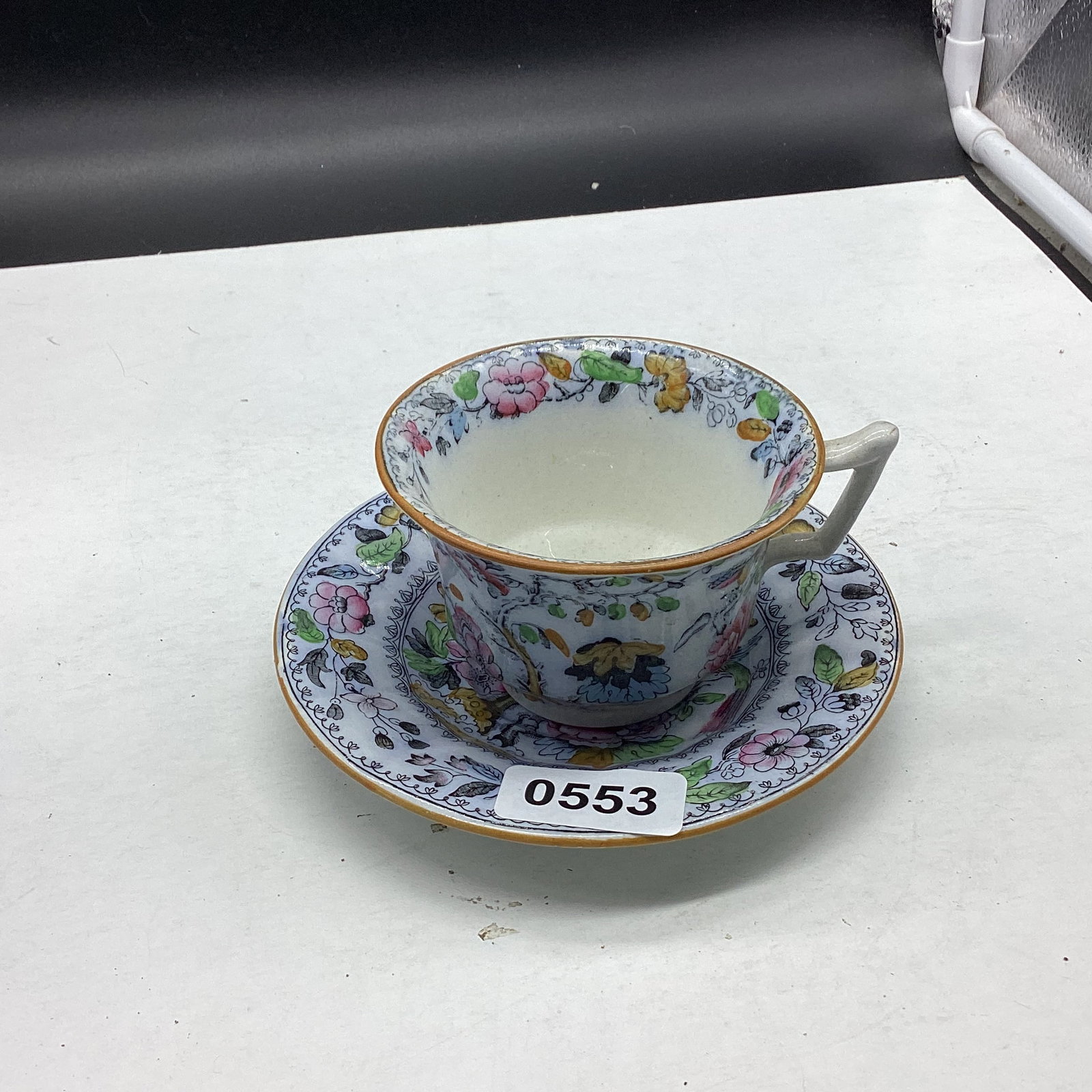 PORCELIAN CUP & SAUCER ENGLAND: GOOD SHAPE