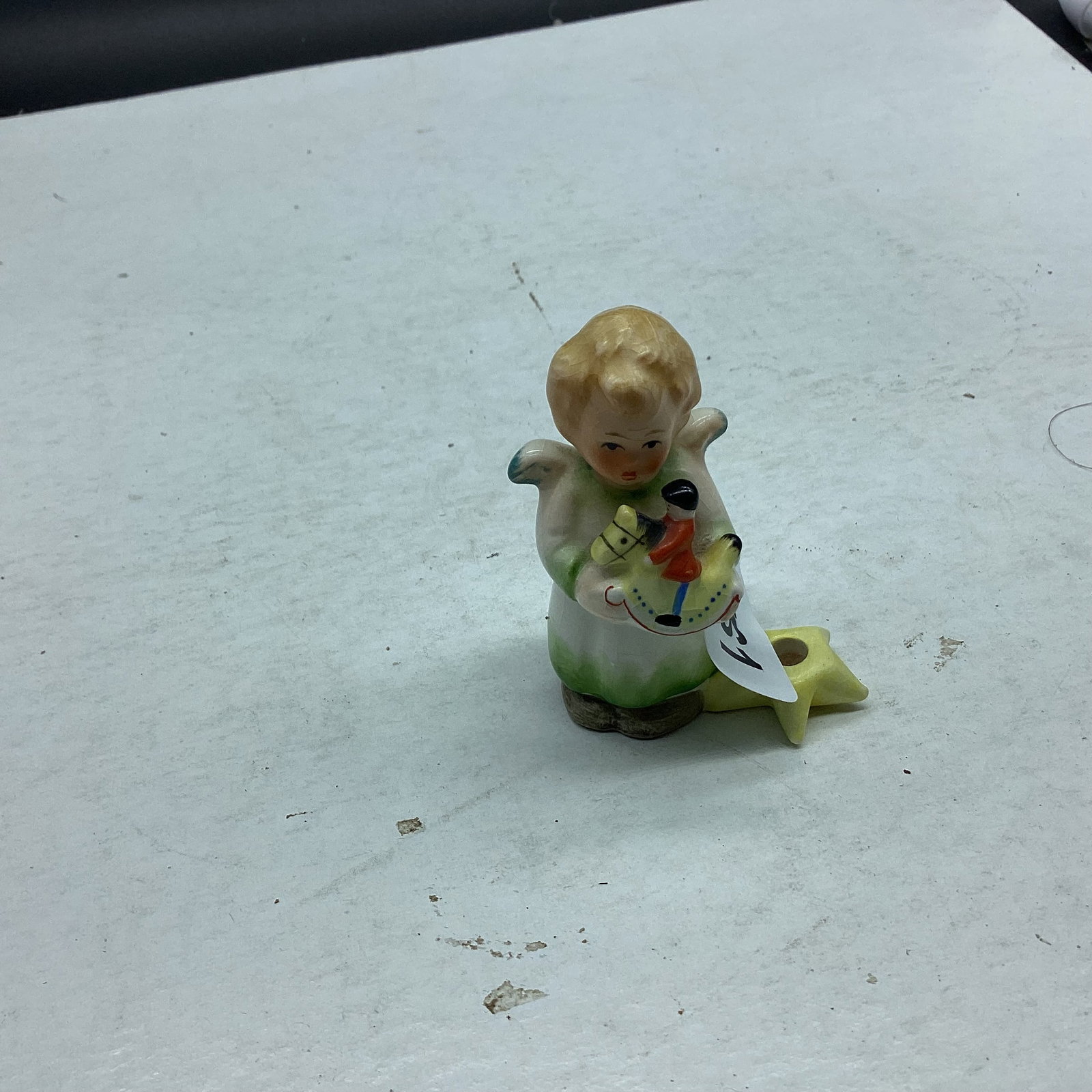 HUMMEL FIGURINE ANGEL CANDLE HOLDER: 2 1/2" TALL GOOD SHAPE
