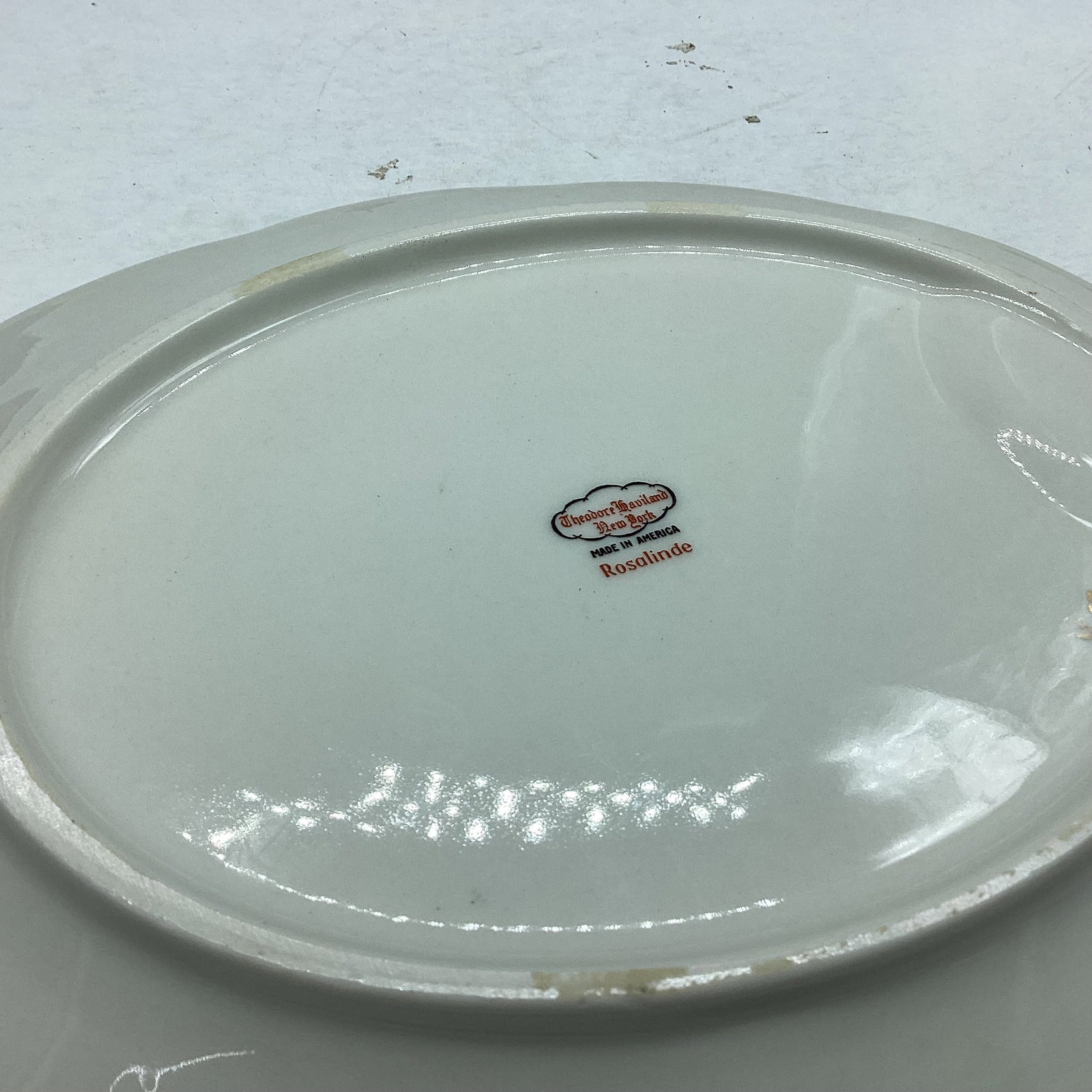 ROSLINDE OVAL PLATTER BY HAVILAND - 2