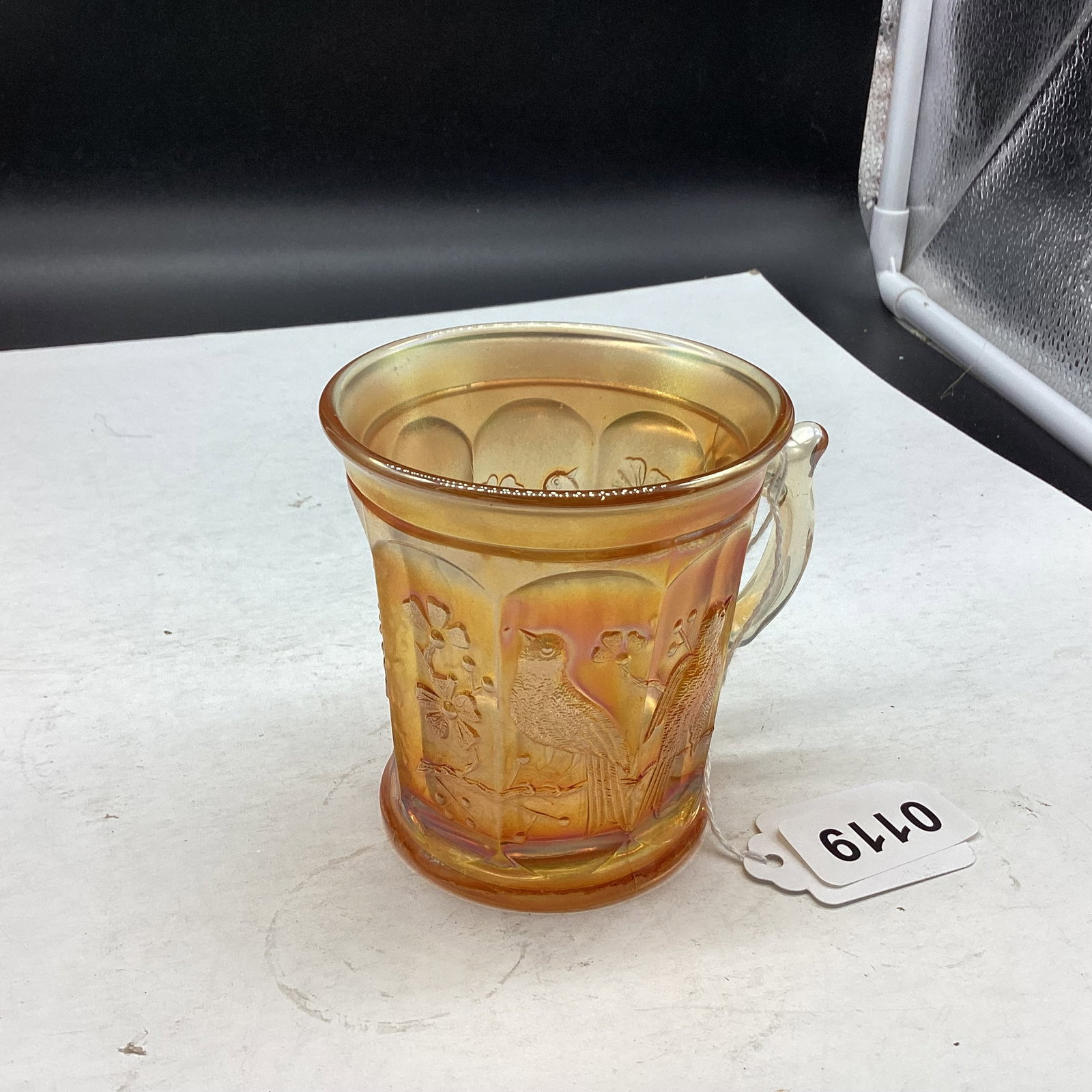 VINTAGE NORTHWOOD SINGING BIRDS CARNIVAL MUG (1 of 2)