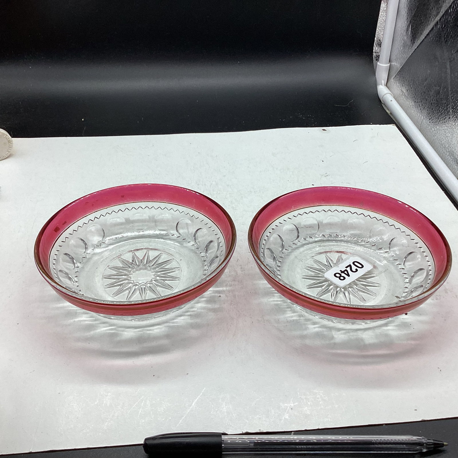 2 KINGS CROWN CEREAL BOWLS: 5 1/2" WIDE GOOD SHAPE