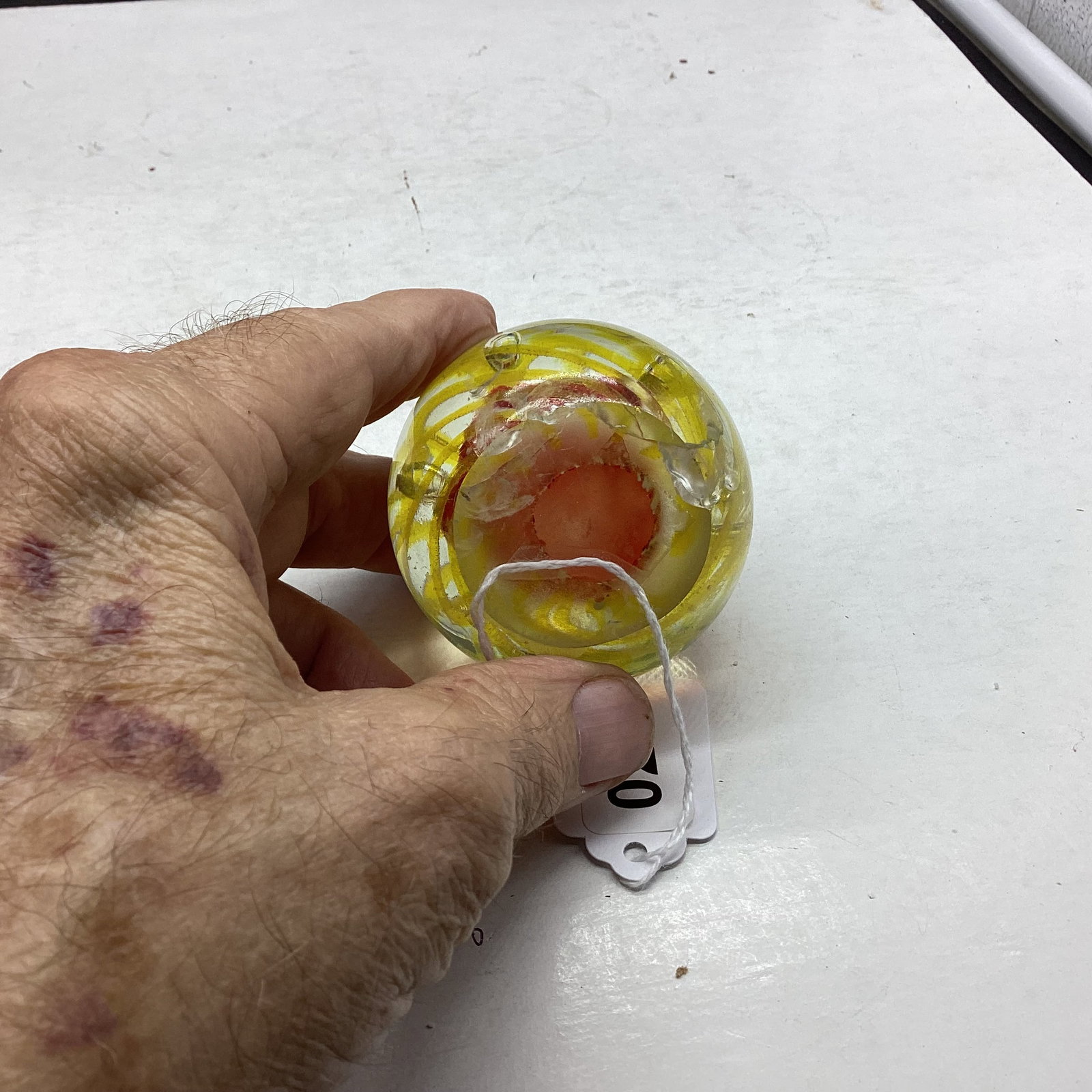 HAND BLOWN PAPER WEIGHT - 2
