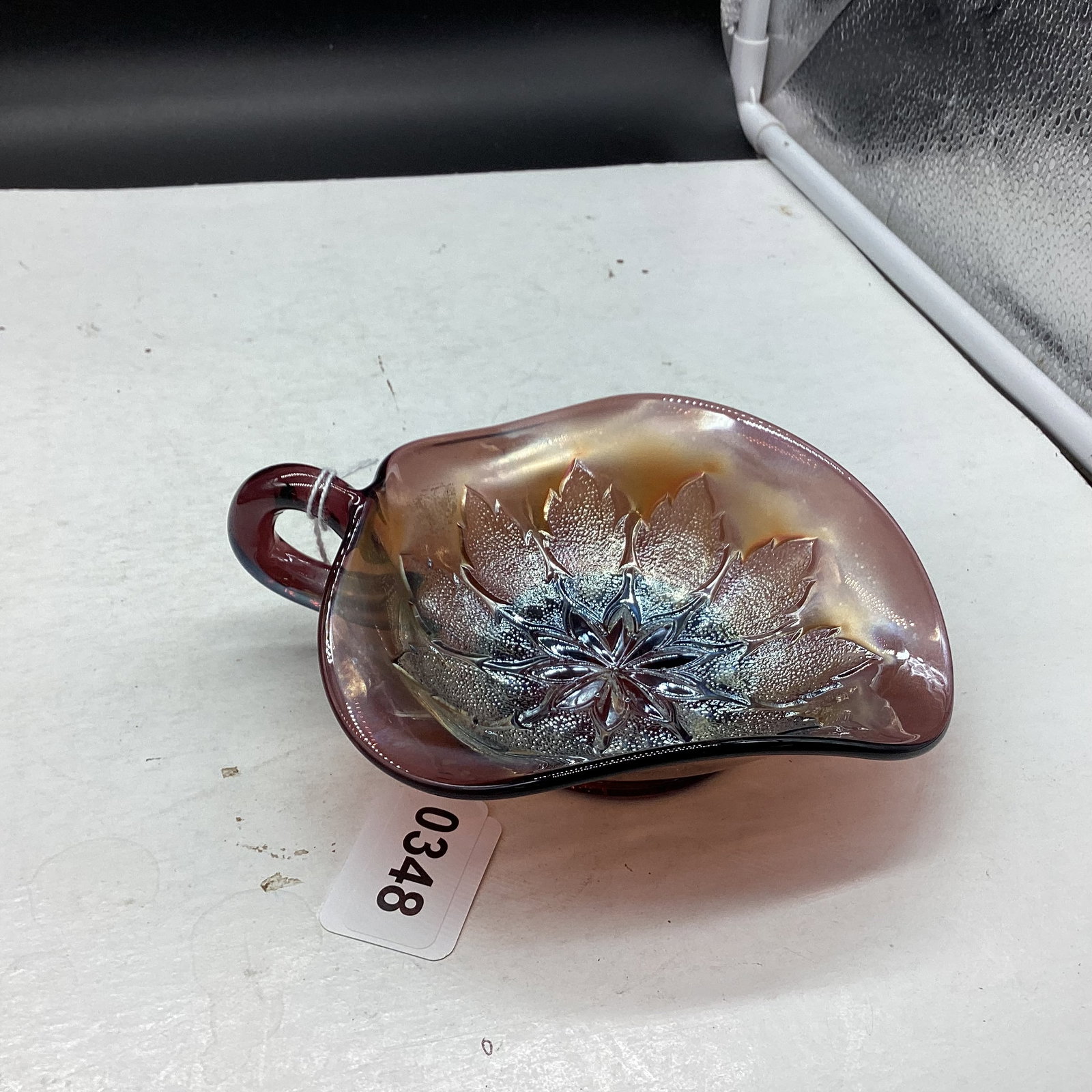 DUGAN LEAF RAYS CARNUIVAL ONE HANDLE BOWL (1 of 1)
