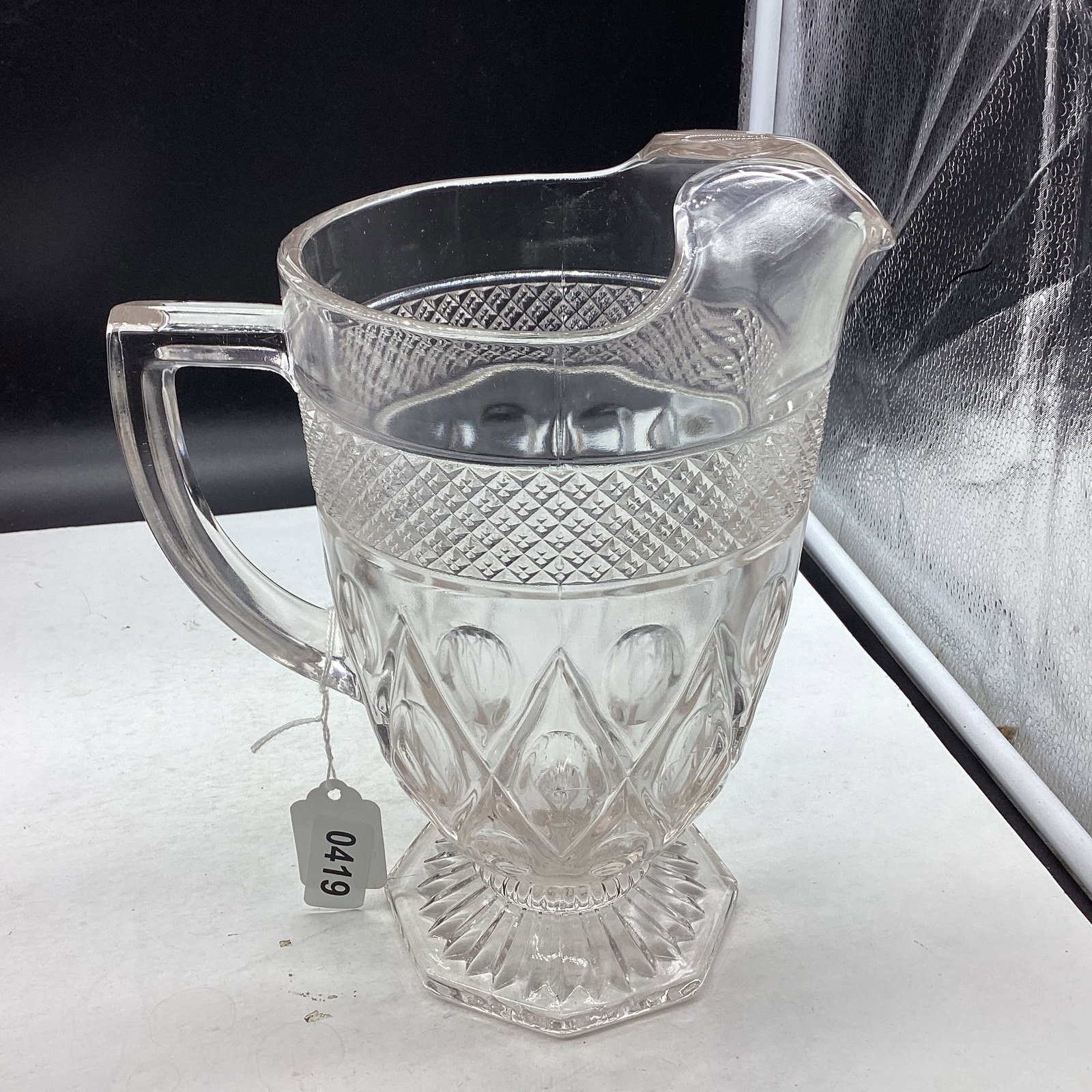 IMPERIAL CAPE COD PITCHER: 9 3/4" TALL GOOD SHAPE