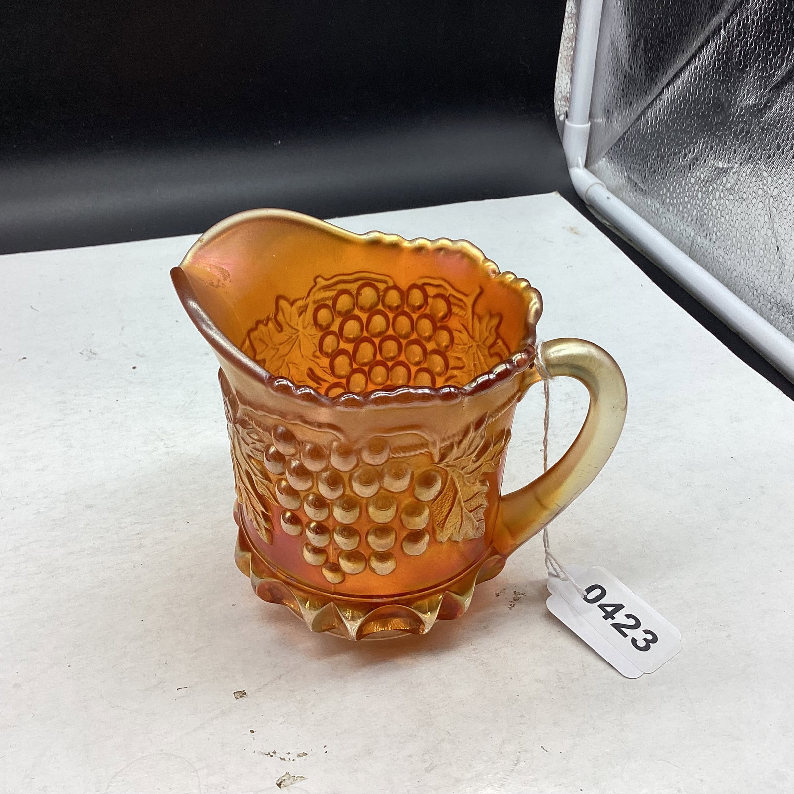 NORTHWOOD GRAPE & CABLE CARNIVAL CREAMER: GOOD SHAPE