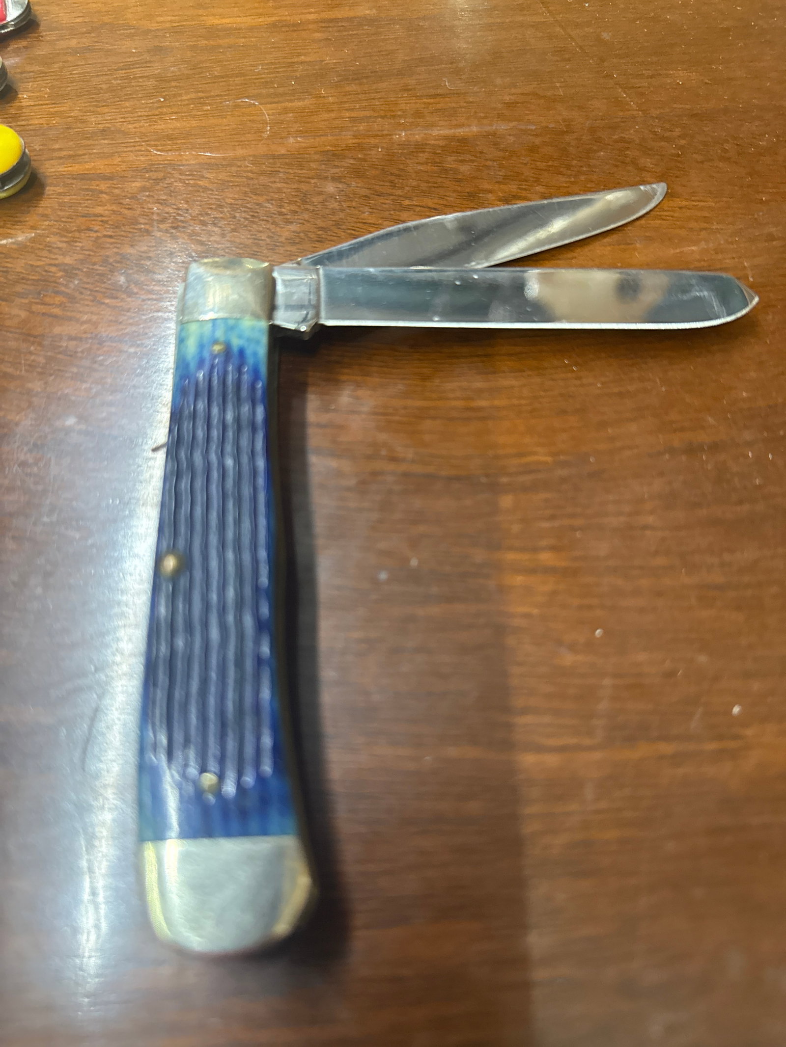 Case xx 2000 trapper blue bone handles - 2