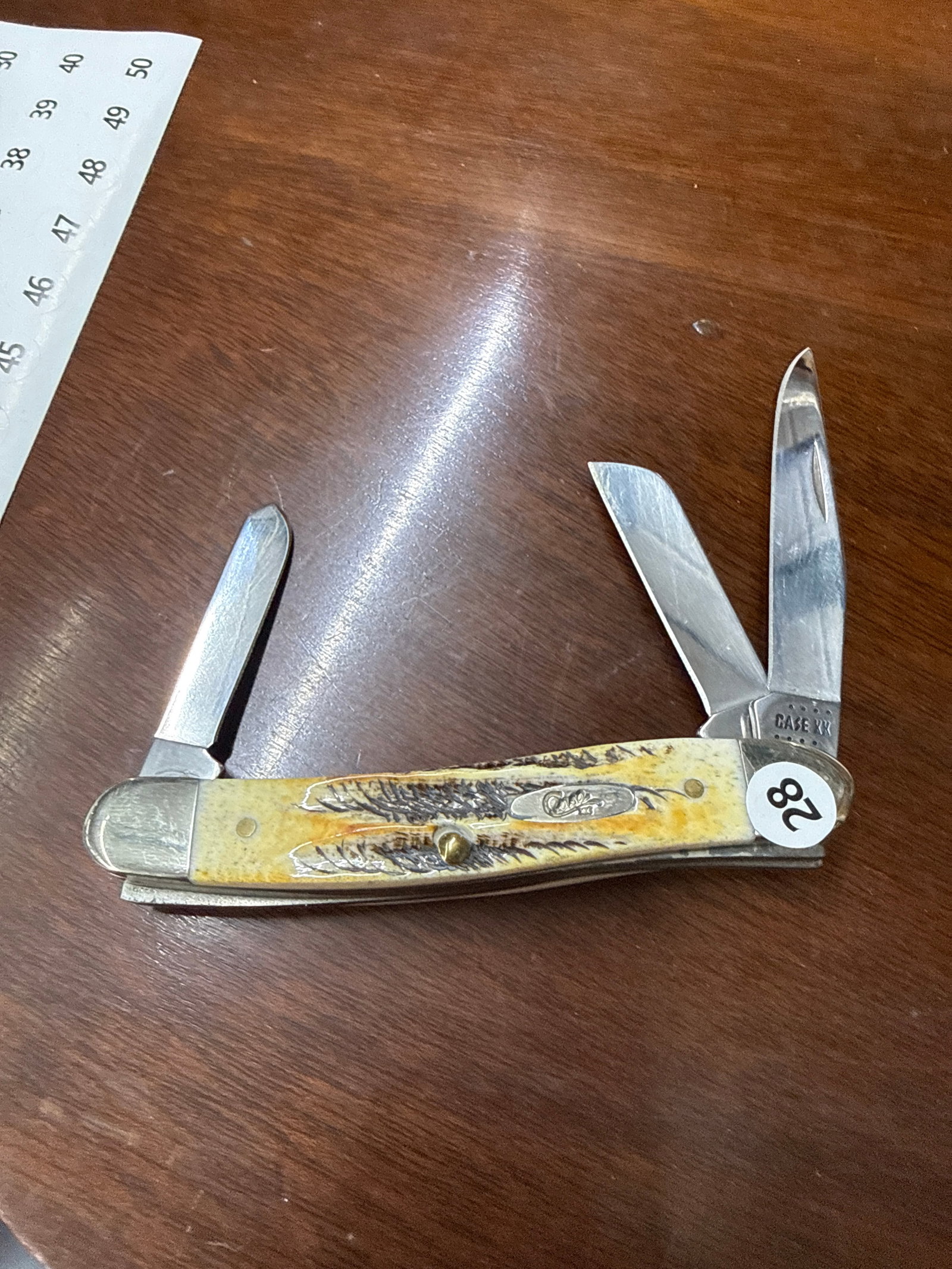 Case xx 2022 bone stag stockman: 18 pattern some slighy scratches very minor