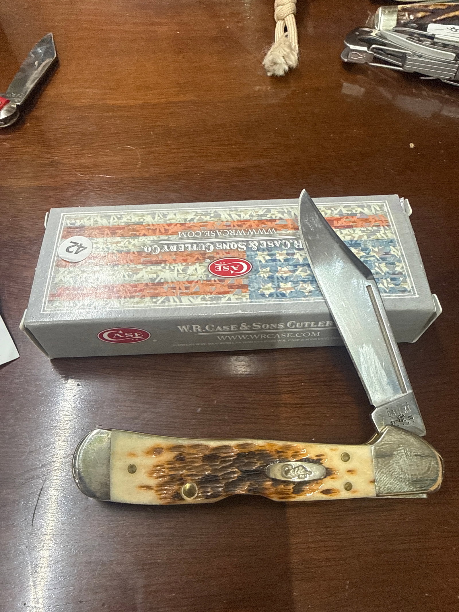 Case 2020 amber bone mini copperlock (1 of 2)