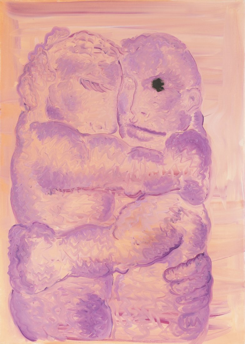 Bjarne MELGAARD (1967-) Opl. "Uten tittel", sign. på: Bjarne MELGAARD (Sidney 1967-). Opl. "Utentittel", sign. pŒ blindrammen. Utstilt BergenKunstforening, Festspill utstillingen 2003.(70x50cm) 30.000