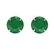 4 CTW Emerald Designer Inspired Solitaire Stud Earrings