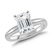 2.02 CT Emerald Cut Diamond 18K Gold Ring GIA Cert