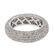 Wide Eternity Pave-set Diamond Band in 14K White Gold