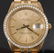 Rolex Oyster Perpetual Date 14k Gold & Diamonds
