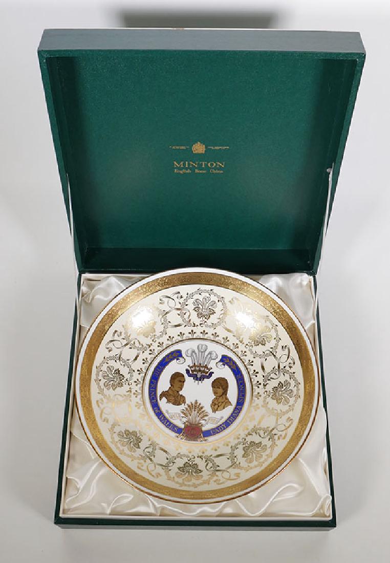 Rare 1981 Royal Wedding Minton Bowl #d to 100: Exceedingly rare, numbered 40 of 100, Minton china bowl commemorating the marriage of Prince Charles and Lady Diana. Measures 11-3/8" diameter. In original box.