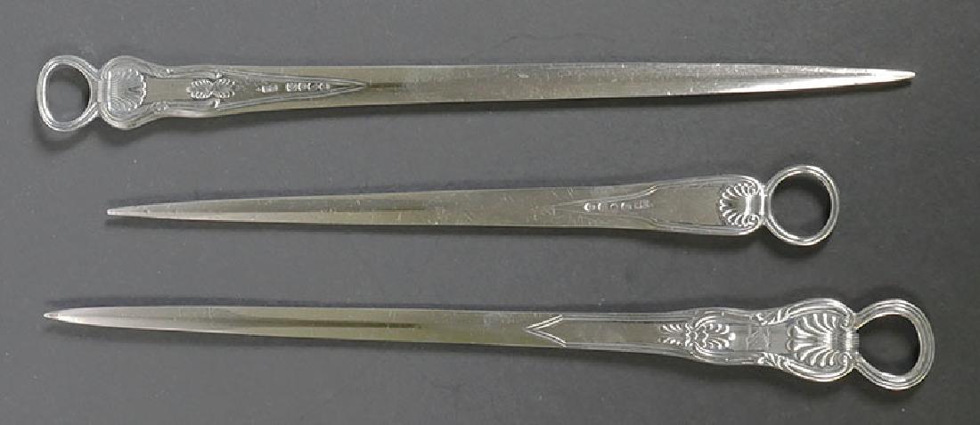 3 English Georgian Sterling Silver Meat Skewers (1 of 5)