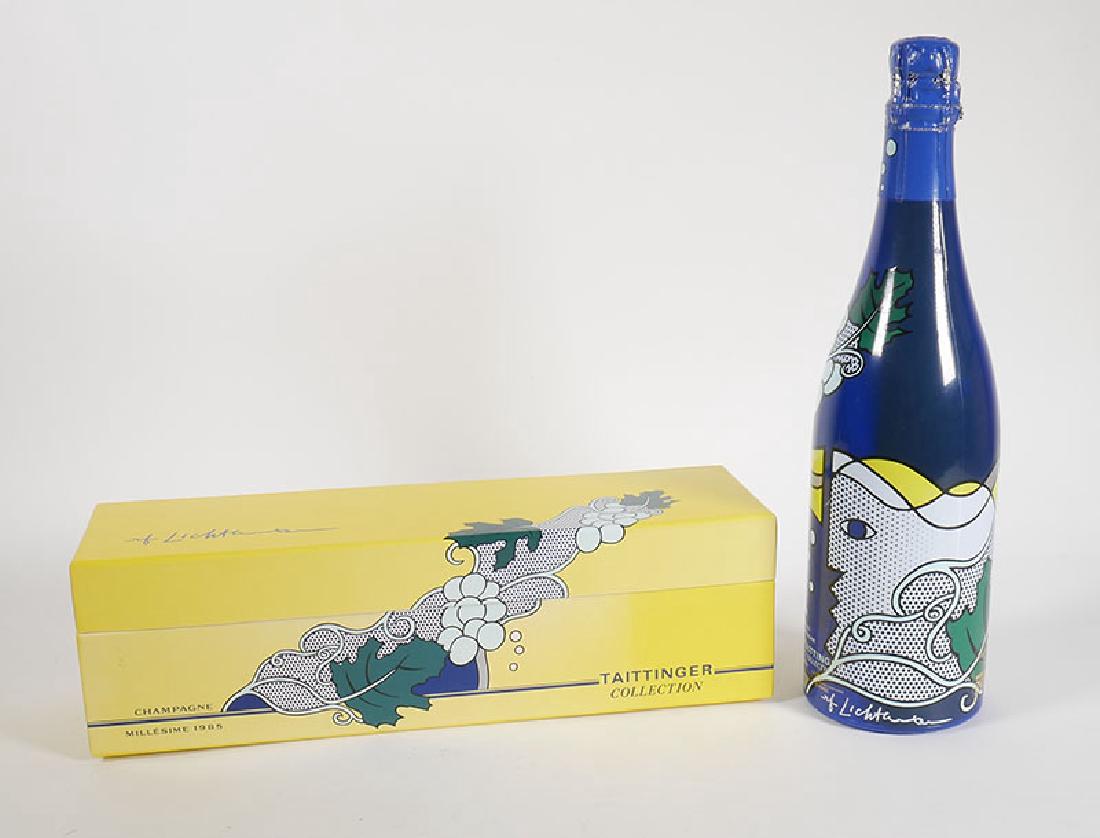 Taittinger Roy Lichtenstein Champagne Bottle NIB (1 of 4)