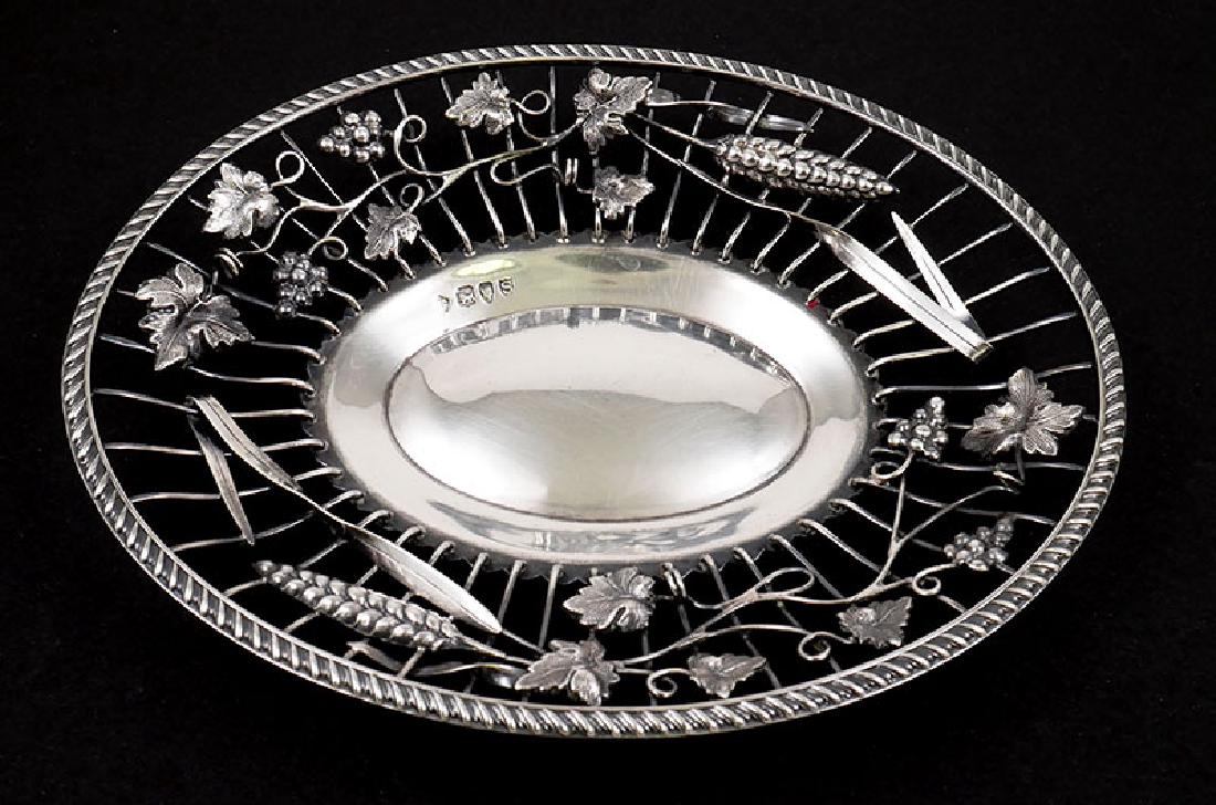 1893 Martin Hall & Co Sterling Silver Footed Dish (1 of 6)