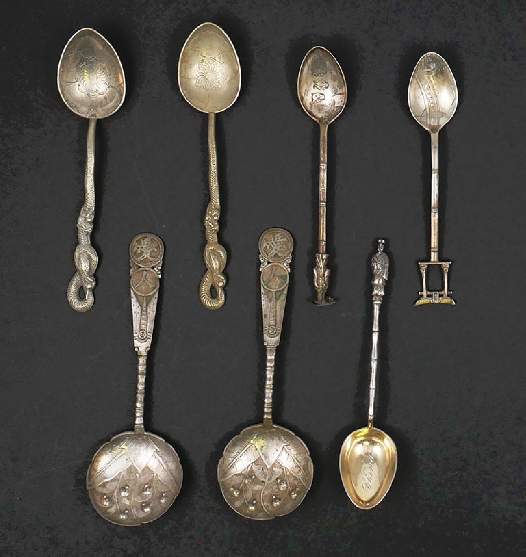 Lot of Chinese Silver Demitasse Spoons (1 of 5)