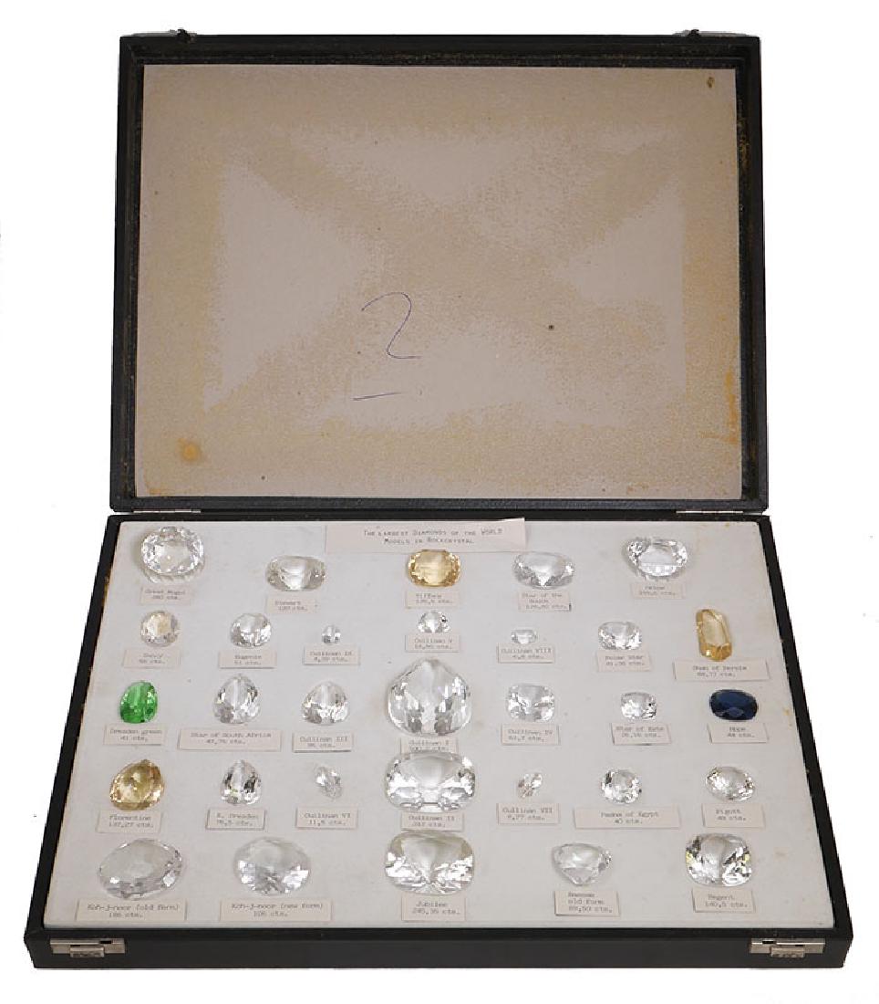 Rock Crystal Replicas of 31 World Famous Diamonds