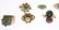 9 Vintage 14k Gold Rings w Emeralds, Pearls - 3