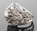Vintage 18k White Gold Diamonds Dome Ring - 3