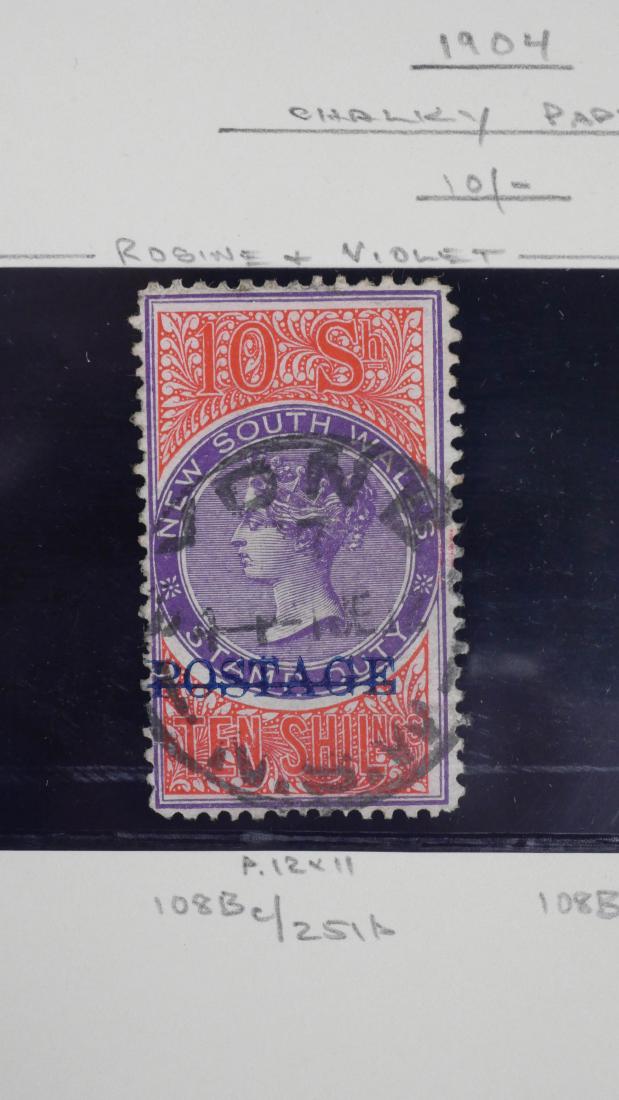NEW SOUTH WALES, 1904 10sh br rose & violet #108Bc (1 of 3)