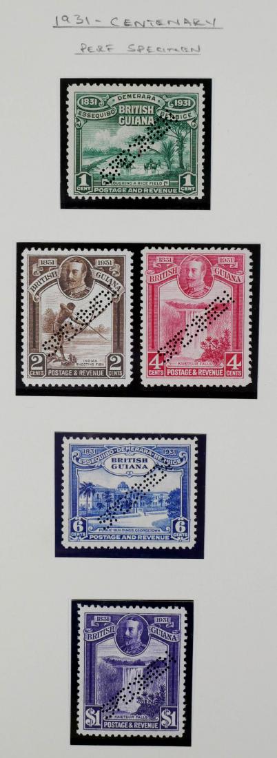 BRITISH GUIANA, 1931 Centenary Perf Specimen Set (1 of 3)