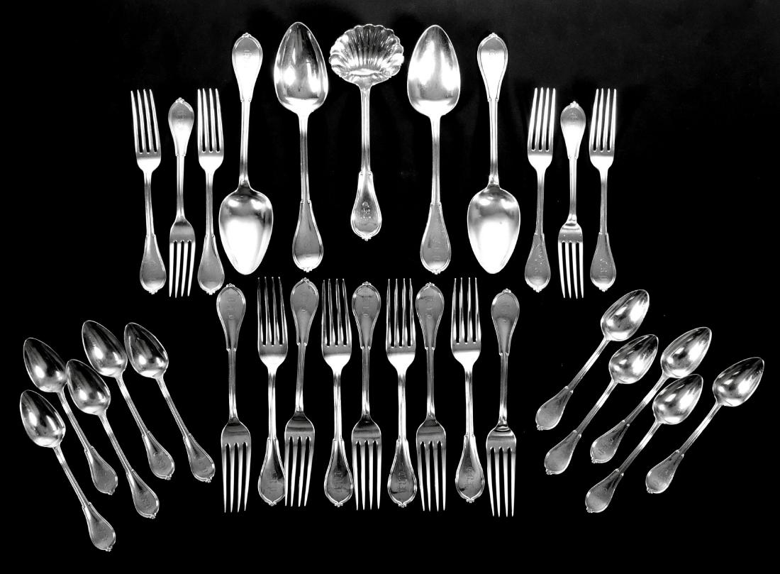 Civil War Era 1861 Gorham Coin Silver Flatware
