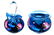 LOTTON Jerry Heer Art Glass Perfume & Vase
