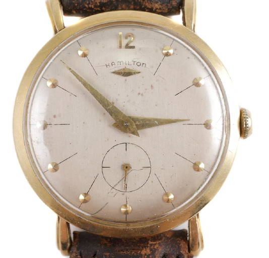 1956 Hamilton 14k Gold Mens Watch