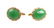 14k Gold Jade Cufflinks