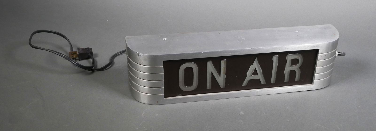 Art Deco Radio "ON AIR" Sign: Rare vintage Art Deco style "On Air" sign made by RCA, from a New York estate. Measures 14" wide. Excellent condition. Minor paint loss around some letters. See images for detail.