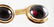 Pair 14K Gold & Almandite Cufflinks with Tie Tack - 2