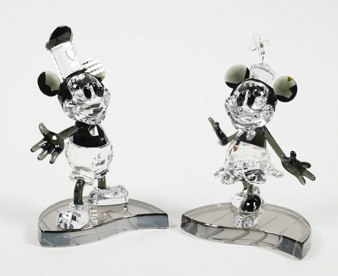 Swarovski Crystal STEAMBOAT WILLIE: Retired Swarovski Steamboat Willy LE figurine 1142826, 2013 Disney annual piece. Mint in box. See photos for more details on condition. Please see our other lots from a huge estate collection of rare 