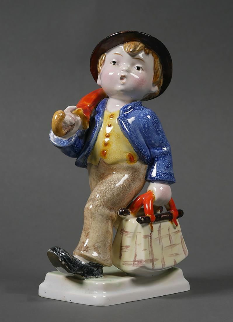 Hummel MERRY WANDERER Faience 7 TMK1 (1 of 3)