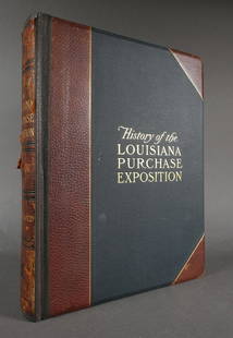 Book: History of the Louisiana Purchase Exposition: Large illustrated book of the History of the Louisiana Purchase Exposition, St. Louis World’s Fair of 1904, compiled from sources by Mark Bennett and Frank Parker Stockbridge, introduction by W