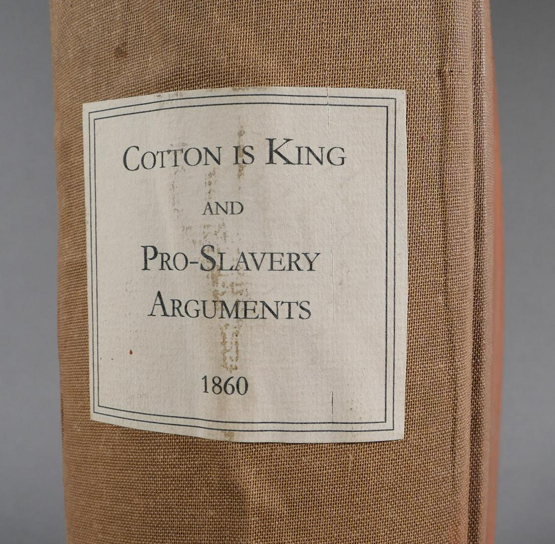 Book: COTTON IS KING (1860) by EN Elliott: Hardcover book Cotton is King and Pro-Slavery Arguments: Comprising the Writing of Hammond, Harper, Christy, Stringfellow, Hodge, Bledsoe, and Cartwright, on this Important Subject by E. N. Elliott, L