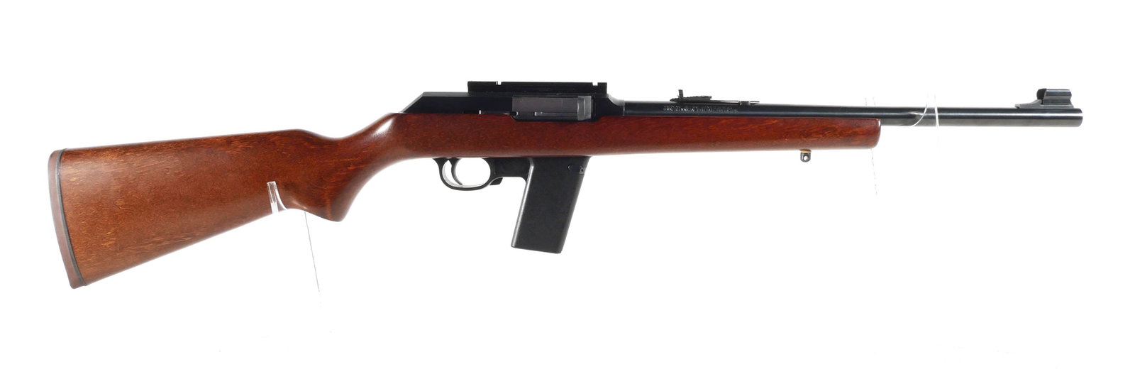 Firearm: MARLIN CAMP CARBINE Model 45 Rifle: Marlin Camp Carbine Model 45 semi auto rifle. 16 1/2" barrel. See photos for more details on condition. Please check the shipping details in our terms and conditions for specifics on firearm shipping.