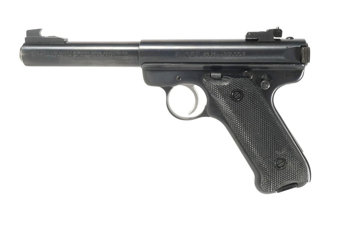 Firearm: RUGER MARK II Target .22 Pistol: Ruger MK II semi auto target pistol in 22 long rifle. 5 1/2" barrel. See photos for more details on condition. Please check the shipping details in our terms and conditions for specifics on firearm sh