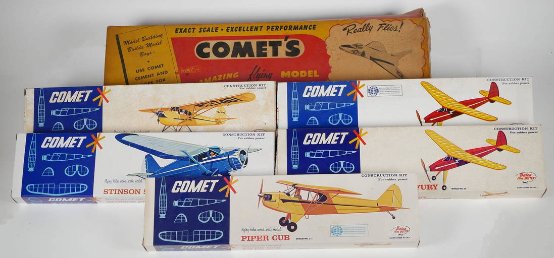 Vintage Comet Model Airplanes In Box