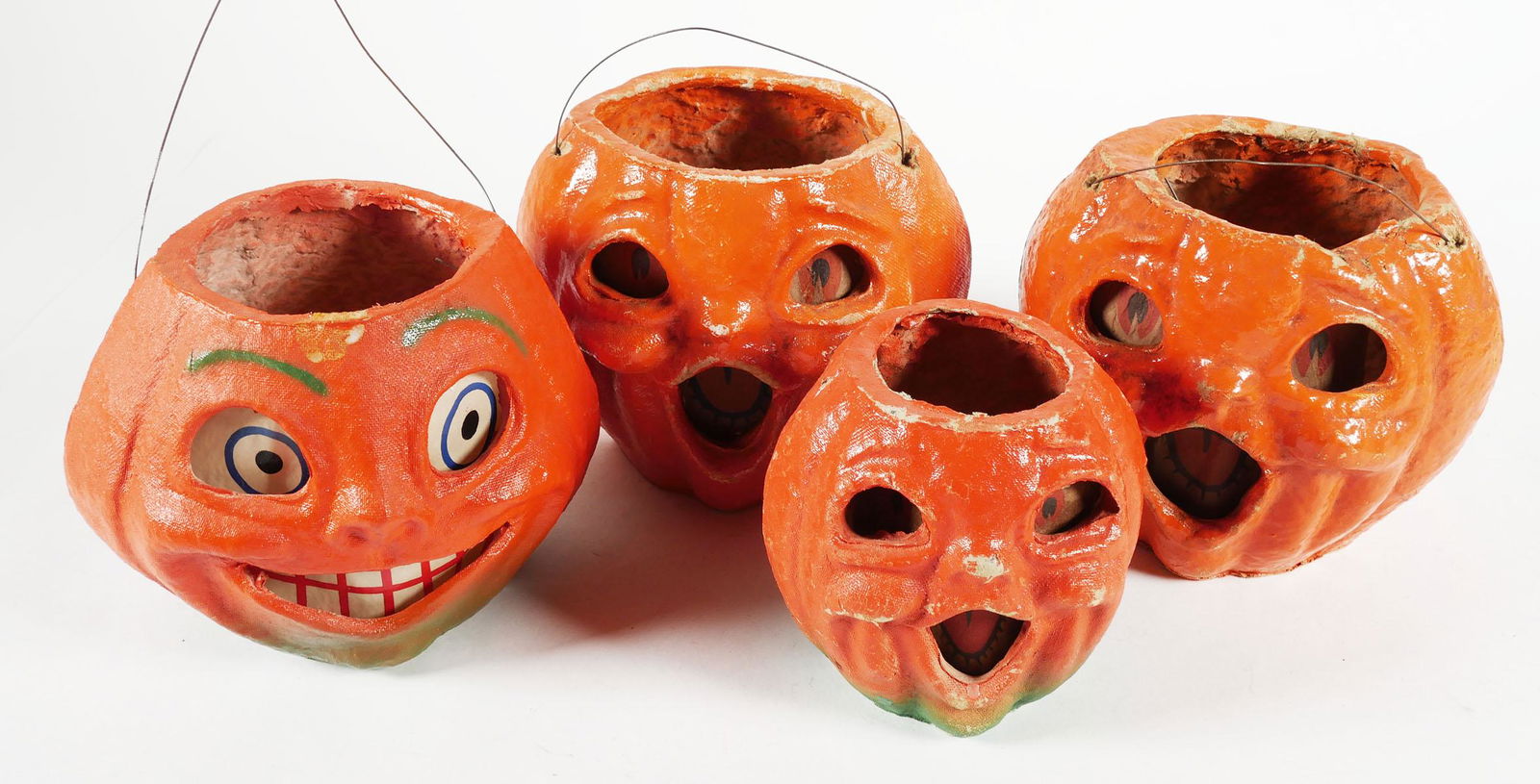 Antique Papier Mache Halloween Jack-O-Lanterns (1 of 2)