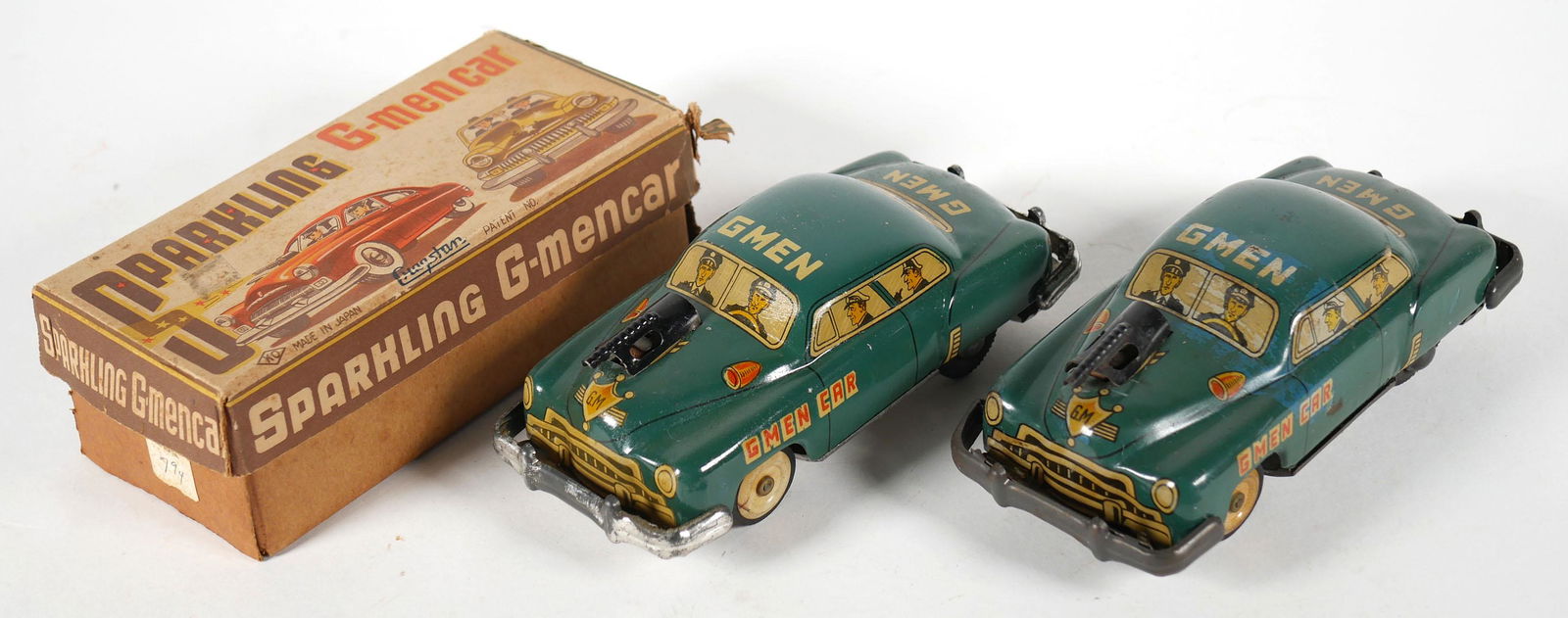 (2) Vintage Japan Tin Litho GMEN Friction Cars (1 of 4)